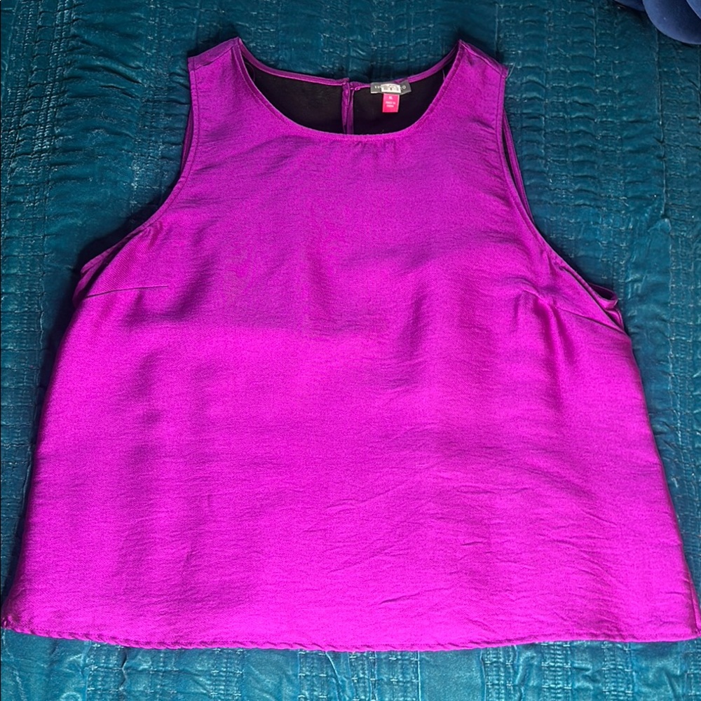 Vince Camuto Sleeveless Top in Vibrant Purple Size XL